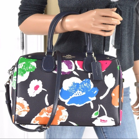 Coach Large Wildflower Bennett Satchel Rainbow - Picture 2 of 8